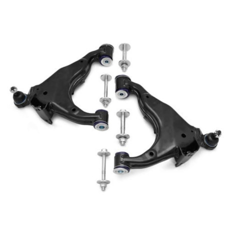 Silentblock in poliuretano SuperPro Front Lower Control Arm Complete Assembly Kit Offset Camber and Caster Adjustable + Ball Joint for Toyota Land Cruiser | race-shop.it