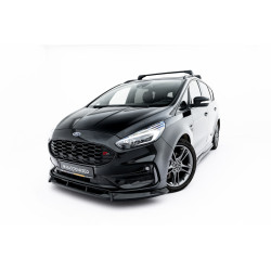 MAXTON DESIGN splitter anteriore per Ford S-Max ST-Line Mk2 Facelift, nero lucido
