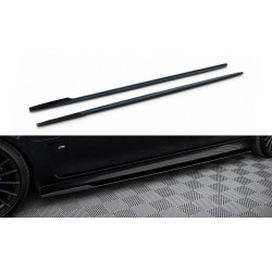 MAXTON DESIGN diffusori minigonne per BMW 7 Long M-Pack G12, nero lucido, V2 DANNEGGIATO