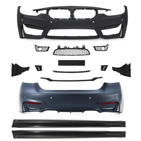 Bazár Kit carrozzeria M-Sport paraurti anteriore+posteriore+minigonne per BMW serie 3 F30 (LCI) INCOMPLETO | race-shop.it