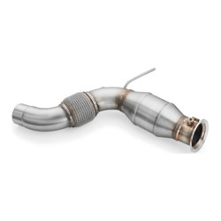 Downpipe BMW E71 X6 30dx, 40dx N57, N57S con silenziatore