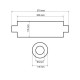1x ingresso / 1x uscita Silenziatore centrale RACES 7, ingresso/uscita 2,5" (63mm) | race-shop.it