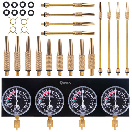 Strumenti di misura Synchronous carburetor tester with 4 manometers - 26 piece set | race-shop.it