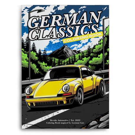 Articoli promozionali Revoke "German Classics" libro da colorare - Auto tedesche | race-shop.it