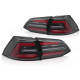 Fari FARI posteriori LED NERI con sequenza rossa compatibili con VW GOLF 7 17-19 SW | race-shop.it