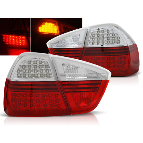 Fari LED FANALI POSTERIORI ROSSO BIANCO per BMW E90 03.05-08.08 | race-shop.it