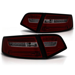 LED BAR FARI POSTERIORI ROSSO SFUMATI SEQ per AUDI A6 08-11 SEDAN
