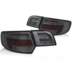 LED BAR ROSSO FARI POSTERIORI SFUMATI SEQ per AUDI A3 8P 5D 08-12