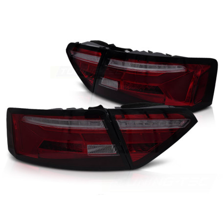 Fari LED BAR FANALI POSTERIORI ROSSO SFUMATO SEQ per AUDI A5 11-16 | race-shop.it