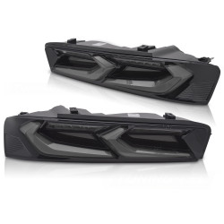FANALI POSTERIORI LED NERI SCURI compatibili con CHEVROLET CAMARO 16-18
