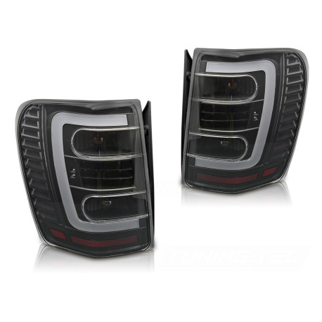 Fari CHRYSLER JEEP GRAND CHEROKEE 99-05.05 NERO TRASPARENTE LED | race-shop.it
