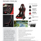 Sedili sportivi senza approvazione FIA - regolabili Racing seat RECARO Podium CF - Perlon Velour Black | race-shop.it