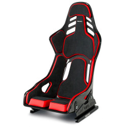 Racing seat RECARO Podium CF - Alcantra Black / Leather Red