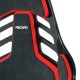 Sedili sportivi senza approvazione FIA Racing seat RECARO Podium CF - Alcantra Black / Leather Red | race-shop.it