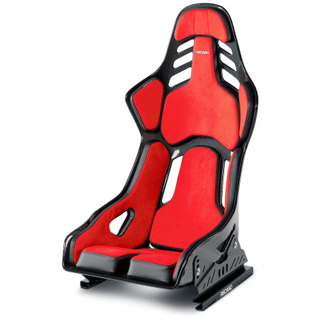 Sedili sportivi senza approvazione FIA Racing seat RECARO Podium CF - Alcantra Red / Leather Black | race-shop.it