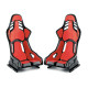Sedili sportivi senza approvazione FIA Racing seat RECARO Podium CF - Alcantra Red / Leather Black | race-shop.it