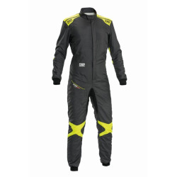 Tuta da corsa omologata FIA OMP ONE EVO Air, grigio/fluo/giallo