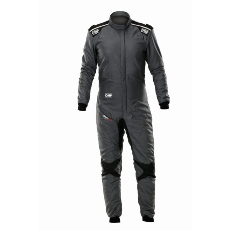 Tute Tuta da corsa omologata FIA OMP ONE EVO Air, grigio/nero | race-shop.it