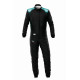 Tute FIA race suit OMP ONE-S Air, black/teal | race-shop.it