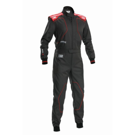 Tute Tuta da karting OMP KS-4 my2026, nero/rosso | race-shop.it