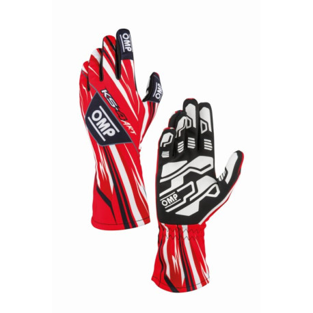 Guanti Guanti da karting OMP KS-4 ART my2026 (cuciture interne), rosso/bianco | race-shop.it
