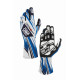 Guanti da karting OMP KS-4 ART my2026 (cuciture interne), bianco/blu