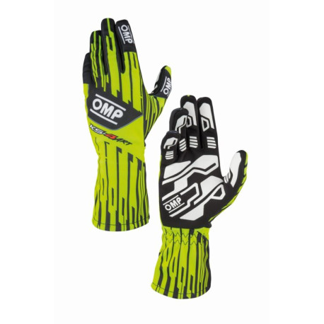 Guanti Guanti da karting OMP KS-4 ART my2026 (cuciture interne), giallo fluo/nero | race-shop.it