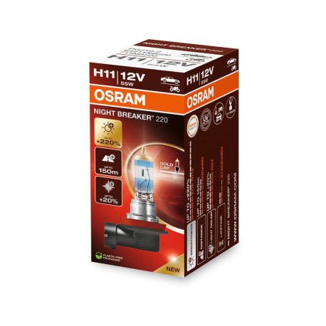 Lampadine e luci allo xeno Osram halogen headlight lamps NIGHT BREAKER 220% H11 (1pcs) | race-shop.it