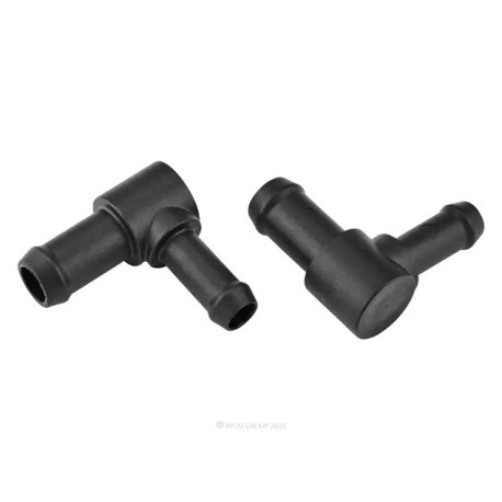 Raccordi in plastica per tubi flessibili RYCO Catch Can Accessory – 90° Hose Joiner (12 mm to 16 mm) RFA231 | race-shop.it