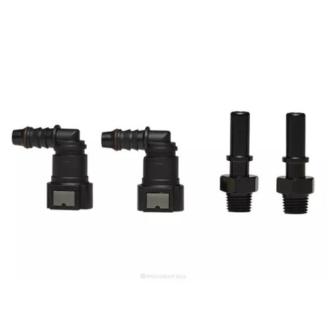 Raccordi in plastica per tubi flessibili Ryco Quick Connector Set – 1/4" NPT to 10 mm Fuel Hose RFA225 | race-shop.it