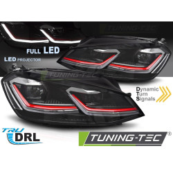 Fari FULL LED RED LINE DRL compatibili con VW GOLF 7 11.12-17