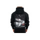 Felpe con cappuccio e giacche Felpa con cappuccio da uomo MAXTON Design, nera | race-shop.it