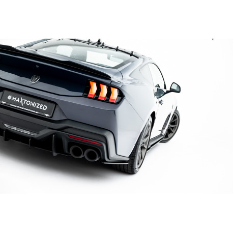 Body kit e accessori visivi Splitter posteriori Street Pro Ford Mustang Dark Horse Mk7 (nero-rosso) | race-shop.it