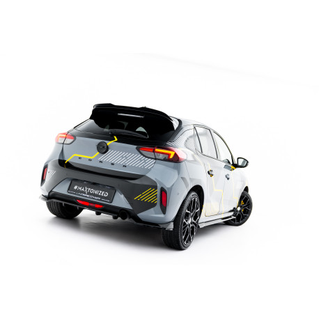 Body kit e accessori visivi Splitter posteriore (con barre verticali) Opel Corsa F Facelift (Mk6 Facelift) | race-shop.it