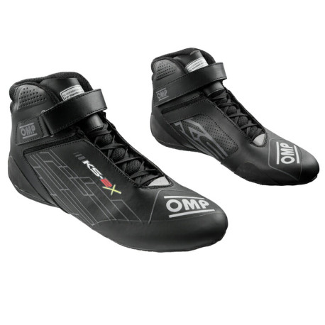 Scarpe Scarpe da karting per bambini omologate FIA OMP KS-2X, nero | race-shop.it