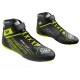Scarpe da karting per bambini omologate FIA OMP KS-2X, nero/giallo fluo