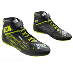 FIA Race shoes kids OMP KS-2X my2026, black/fluo yellow