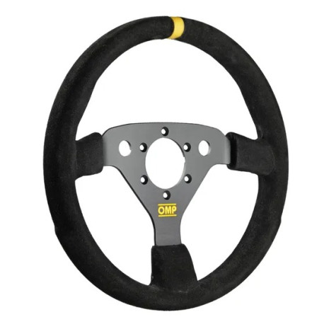 Volanti 3 spokes steering wheel OMP 320 ALU, Flat | race-shop.it