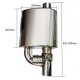 Silenziatori universali con la valvola RACES Centre muffler with exhaust cutout valve - 50.8mm (2.00") | race-shop.it