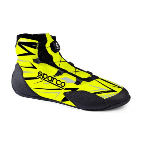 Scarpe FIA Scarpe da karting Sparco K-Rapid 2025 - Rotor Closure, giallo fluo/nero | race-shop.it