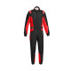 Tuta da corsa omologata FIA SPARCO SPRINT S ADVANCED, nero/rosso