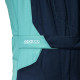 Tute Tuta da corsa omologata FIA SPARCO SPRINT A ADVANCED-ASY, blu navy/verde | race-shop.it