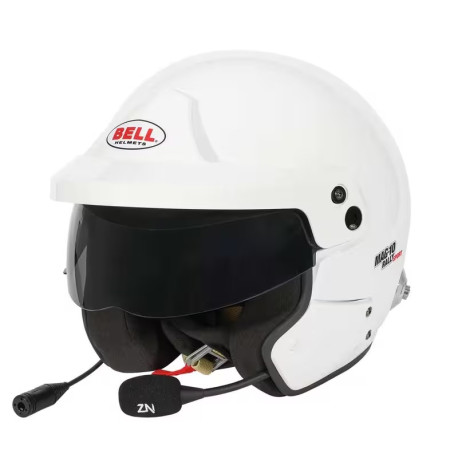 Caschi aperti Casco BELL MAG-10 RALLY SPORT, bianco (HANS) | race-shop.it