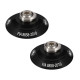 BELL set clip HANS FIA, nero