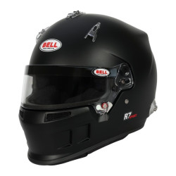 Casco integrale da corsa omologato FIA BELL R7 SPORT (HANS), nero opaco