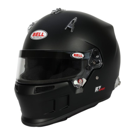Caschi integrali Casco integrale da corsa omologato FIA BELL R7 SPORT (HANS), nero opaco | race-shop.it