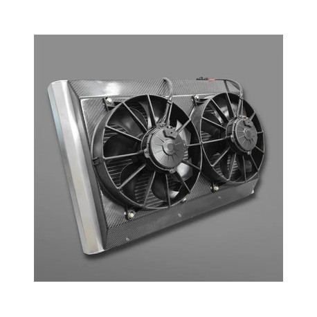 Radiatori da competizione HGK BMW E46 Rear Mounted Radiator Kit + shroud and fans | race-shop.it