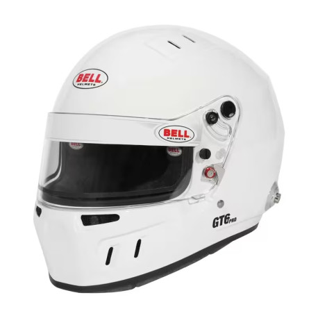Caschi integrali Casco integrale da corsa omologato FIA BELL GT6 PRO (HANS), bianco | race-shop.it