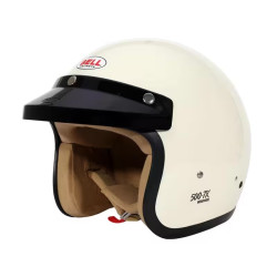 Casco jet da corsa omologato FIA BELL 500-TX, bianco