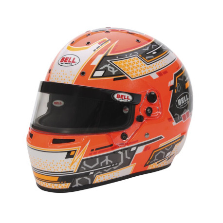 Caschi integrali Casco integrale da karting omologato FIA BELL RS7-K PRO STAMINA, antracite/arancione | race-shop.it